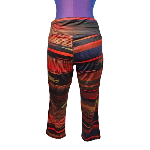 RBX Colorful‎ Activewear Capri Pants Size Medium Women's B48 - Picture 6 of 8